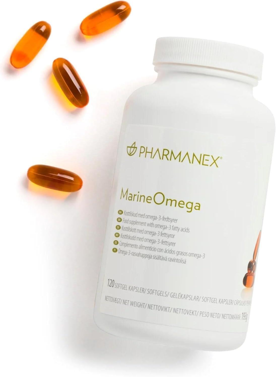 imageMarine Omega Omega3 Fatty Acids ampamp Krill Oil Supplement 1200mg DHA ampamp EPA per Serving 120 Softgels Supports Heart Brain Joint ampamp Overall Health