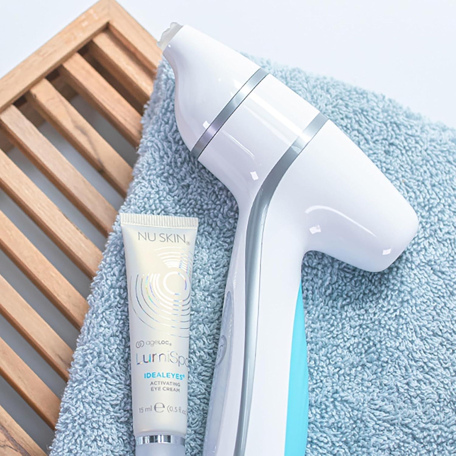 imageNu Skin  ageLOC LumiSpa IdealEyes  Say Goodbye to Tired Eyes with Activating Eye Cream  Designed to Work with ageLOC LumiSpa Accent  Targets Dark Circles Puffy Eyes and Fine Lines  1 Pack05 Fl Oz Pack of 1