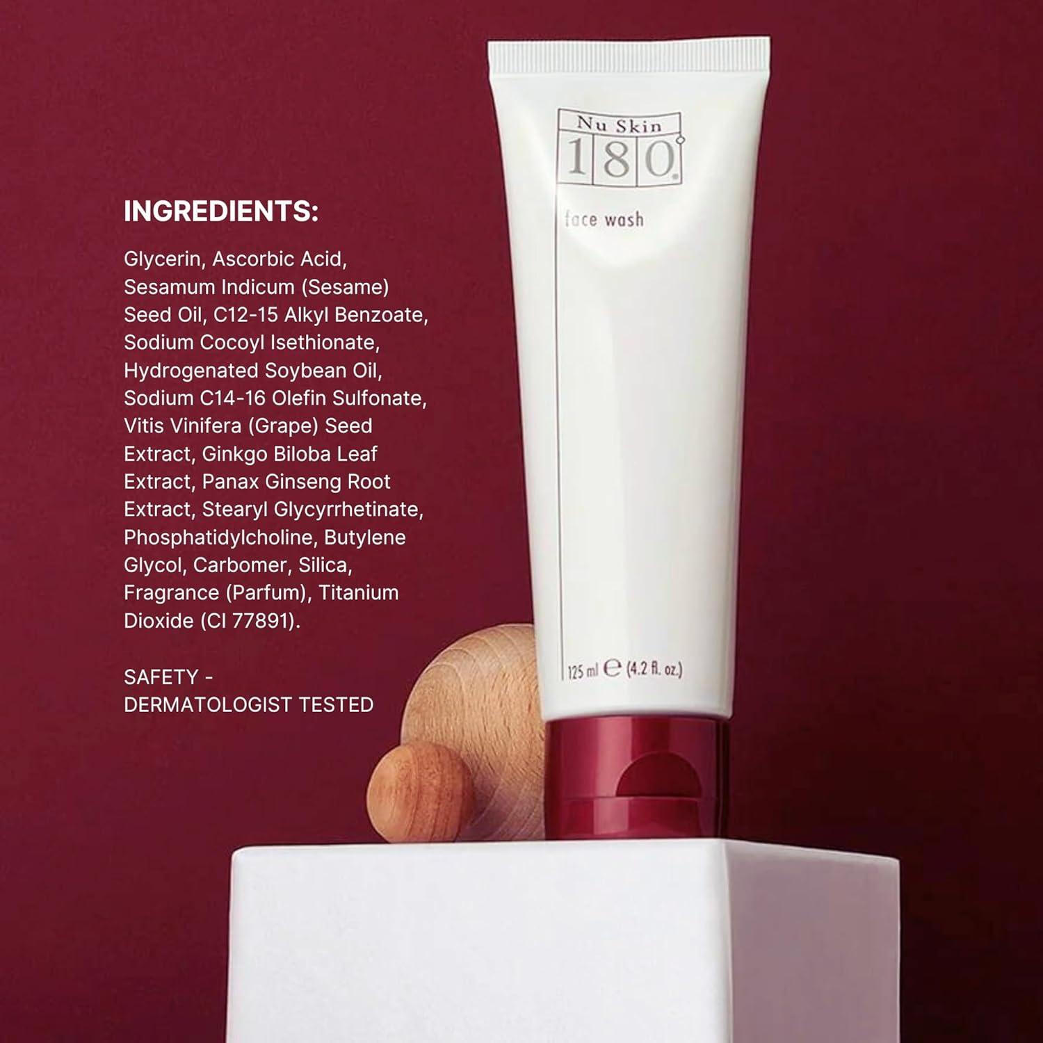 imageNu Skin 180 Face Wash  Aging Cleanser  Vitamin C Face Wash for Youthful Appearance  Fine Lines Reduction ampamp Face Moisturizer  42 Fl Oz  1 Pack42 Fl Oz Pack of 1