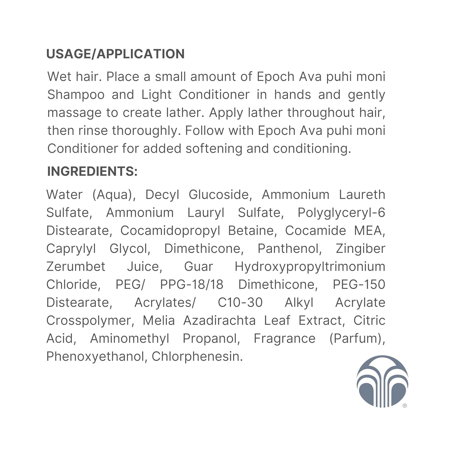 imageNu Skin Epoch Ava Puhi Shampoo ampamp Conditioner  Embrace the South Pacific Tradition of Ava Puhi Moni for 2in1 Hair Care Infused with Natural Luster Leaving Your Hair Clean