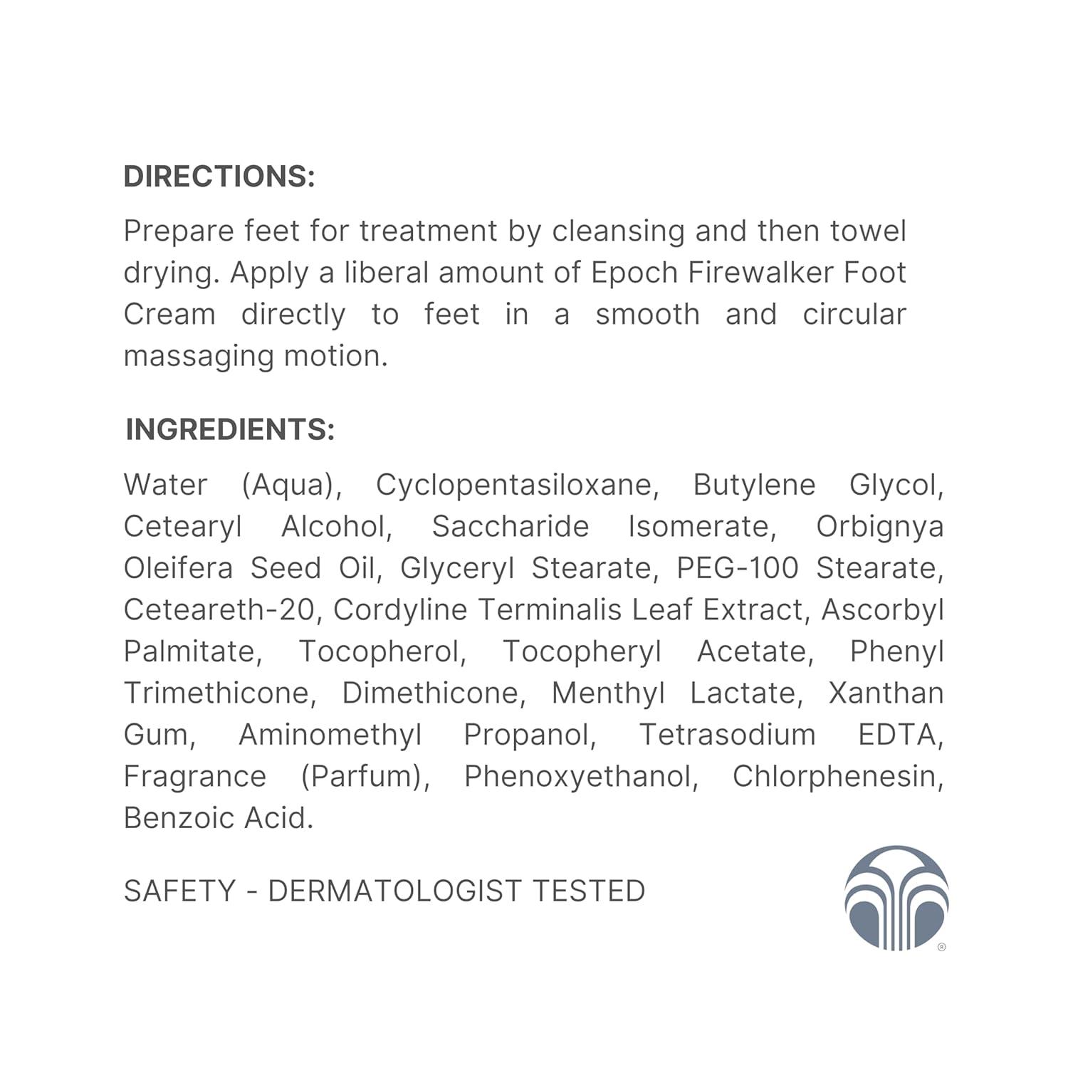 imageNu Skin Epoch Firewalker Foot Cream338 Fl Oz Pack of 2