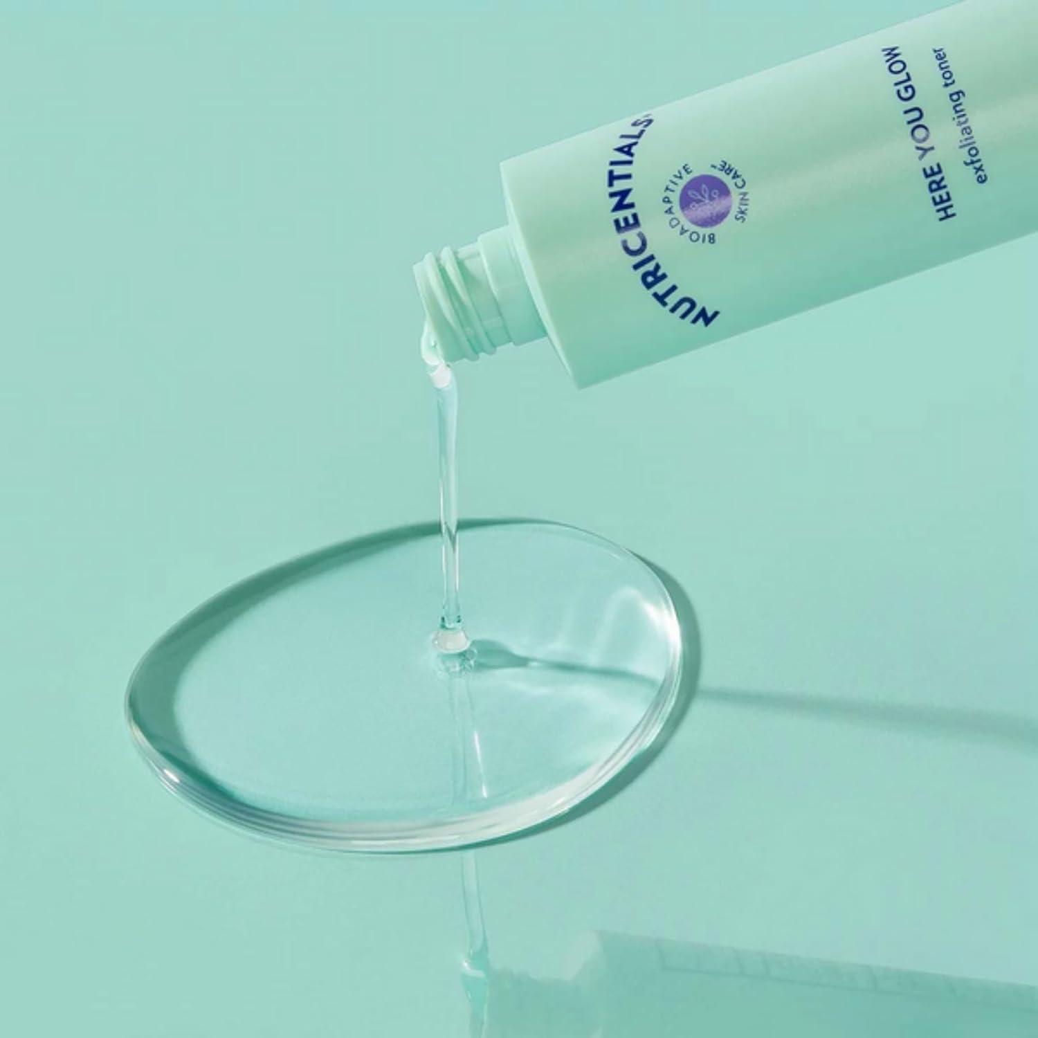 imageNu Skin Here You Glow Face Exfoliator Toner  Toner for face with Water Salicylic Acid Glycolic Acid ampamp Hydroxy Acid Blend  Unclog Pores Prevent Acne Smooth ampamp Hydrate Your Skin  150 ml  1 Pack57 Fl Oz Pack of 2