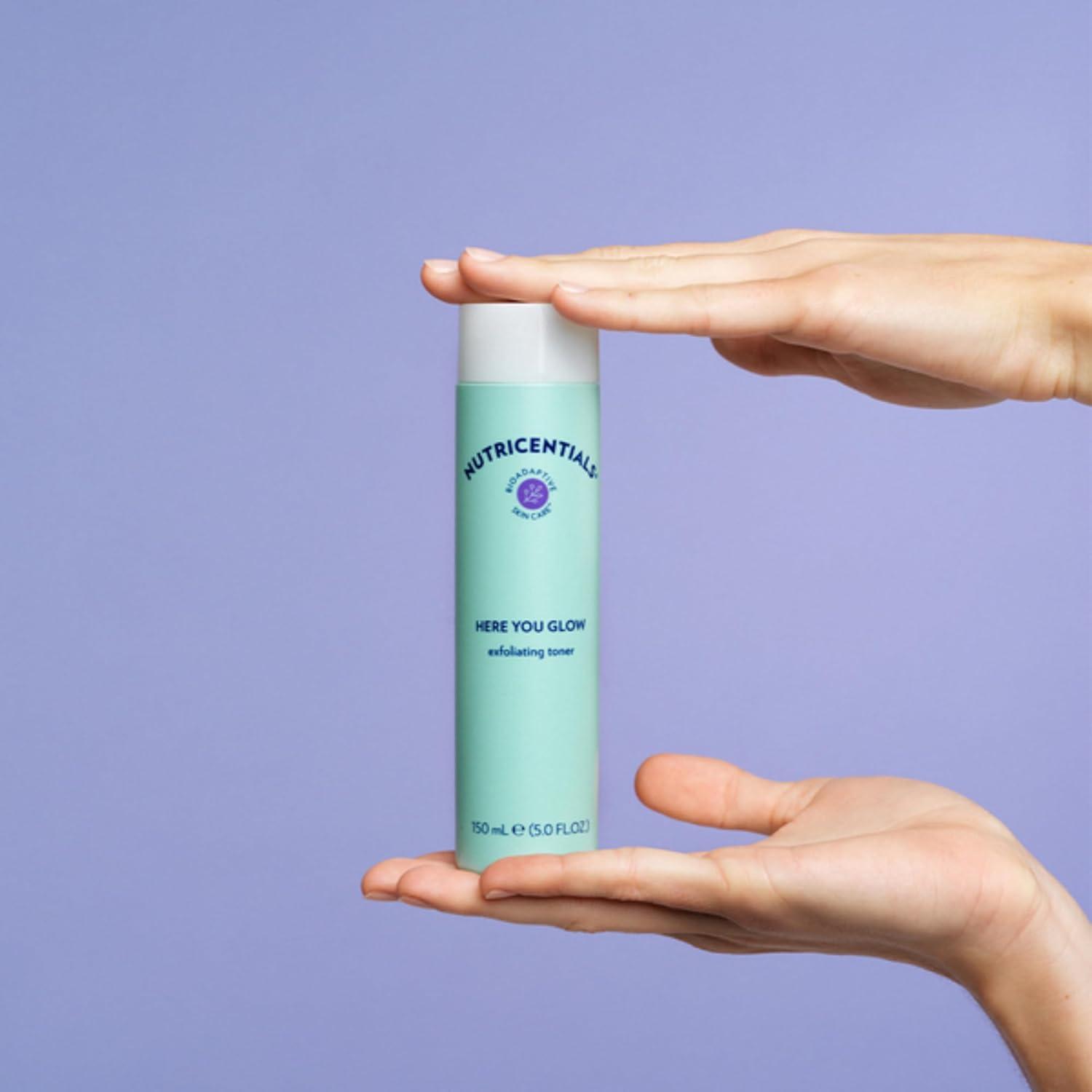 imageNu Skin Here You Glow Face Exfoliator Toner  Toner for face with Water Salicylic Acid Glycolic Acid ampamp Hydroxy Acid Blend  Unclog Pores Prevent Acne Smooth ampamp Hydrate Your Skin  150 ml  1 Pack57 Fl Oz Pack of 2