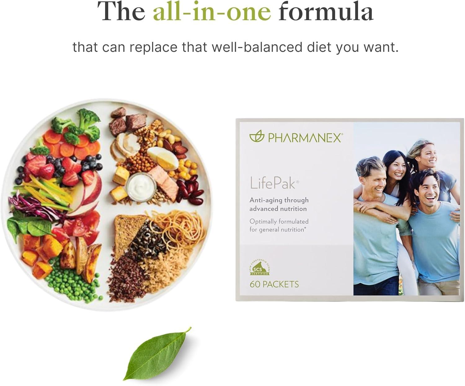 imageNu Skin LifePak Advanced Nutritional Supplement for Adults  60 Daily Packets  Aging Digestive and Gut Health Formula with Essential Vitamins Minerals and Phytonutrients