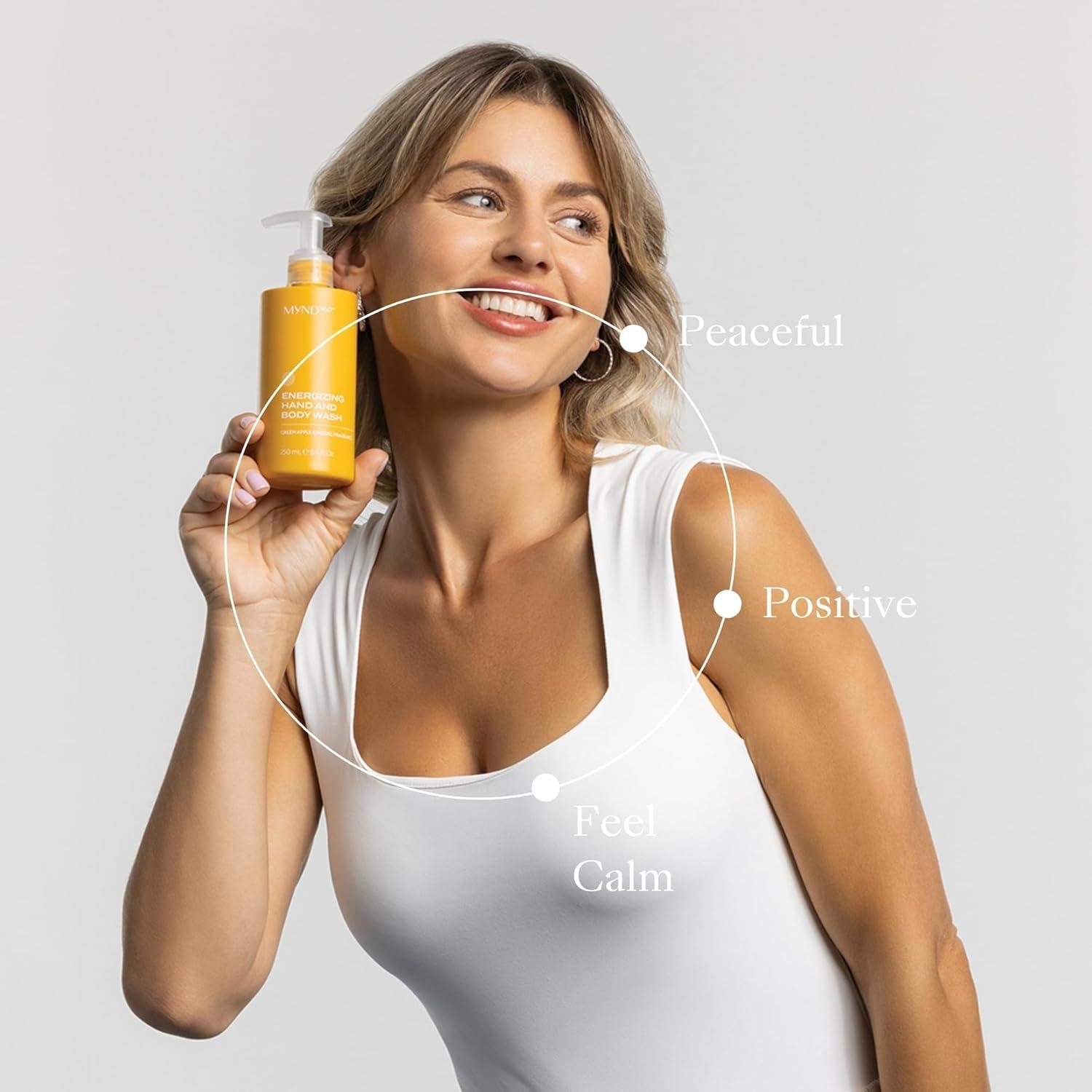 imageNu Skin MYND360 Energizing Hand ampamp Body Wash  84 Fl Oz  Green Apple Ginseng Fragrance  Boosts Skin Health and Personal Care  Removes Oil ampamp Dirt While Keeping Skin Fresh ampamp Hydrated