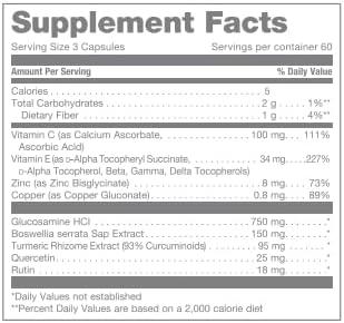 imageNu Skin Pharmanex Cartilage Formula  Vegetarian Glucosamine Supplement for Joint Health  Supports Joint Mobility and Function with Vitamin C ampamp E Turmeric and Curcumin  180 Capsules