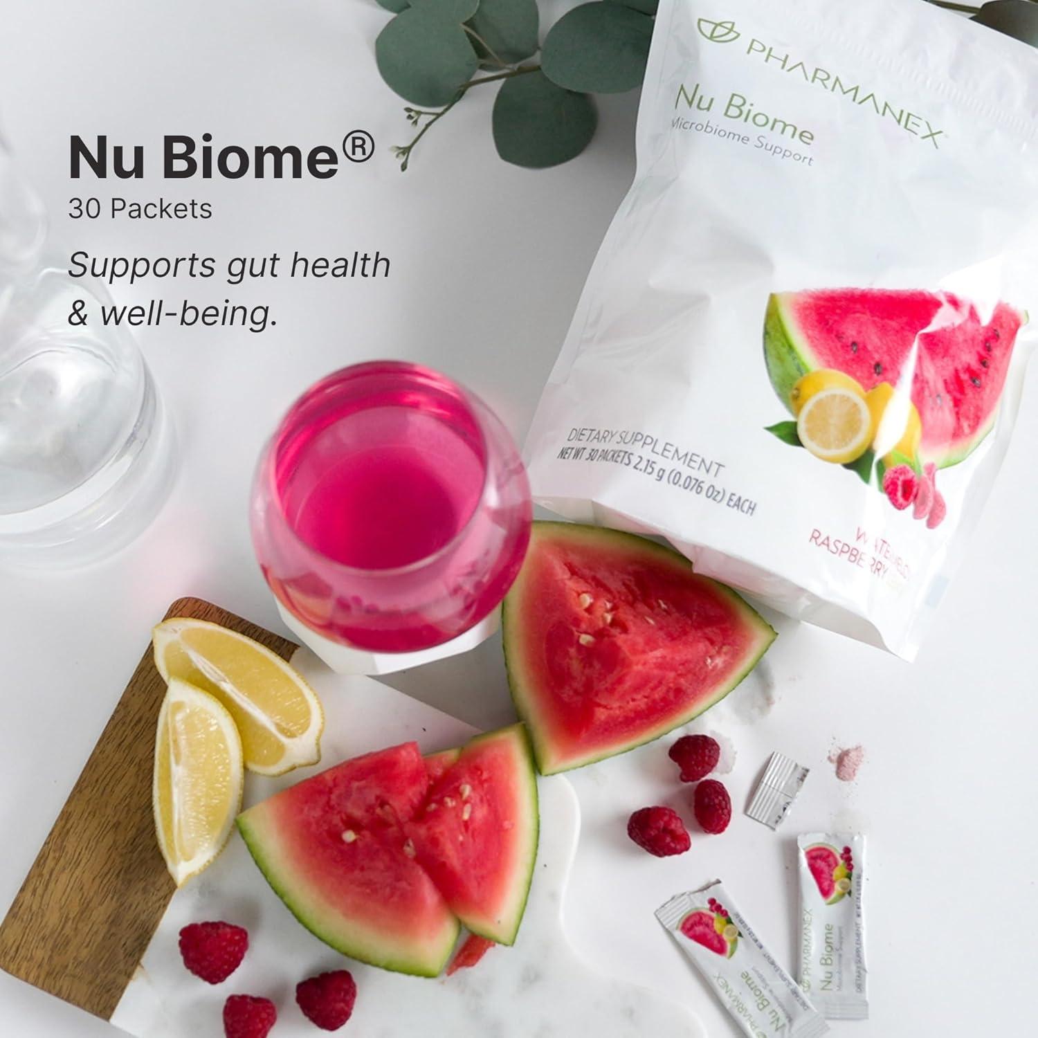 imageNu Skin Pharmanex Nu Biome  Gut ampamp Immune Health Supplement  Supports Digestive Balance ampamp Energy  Prebiotic ampamp Antioxidant Formula  30 Packets