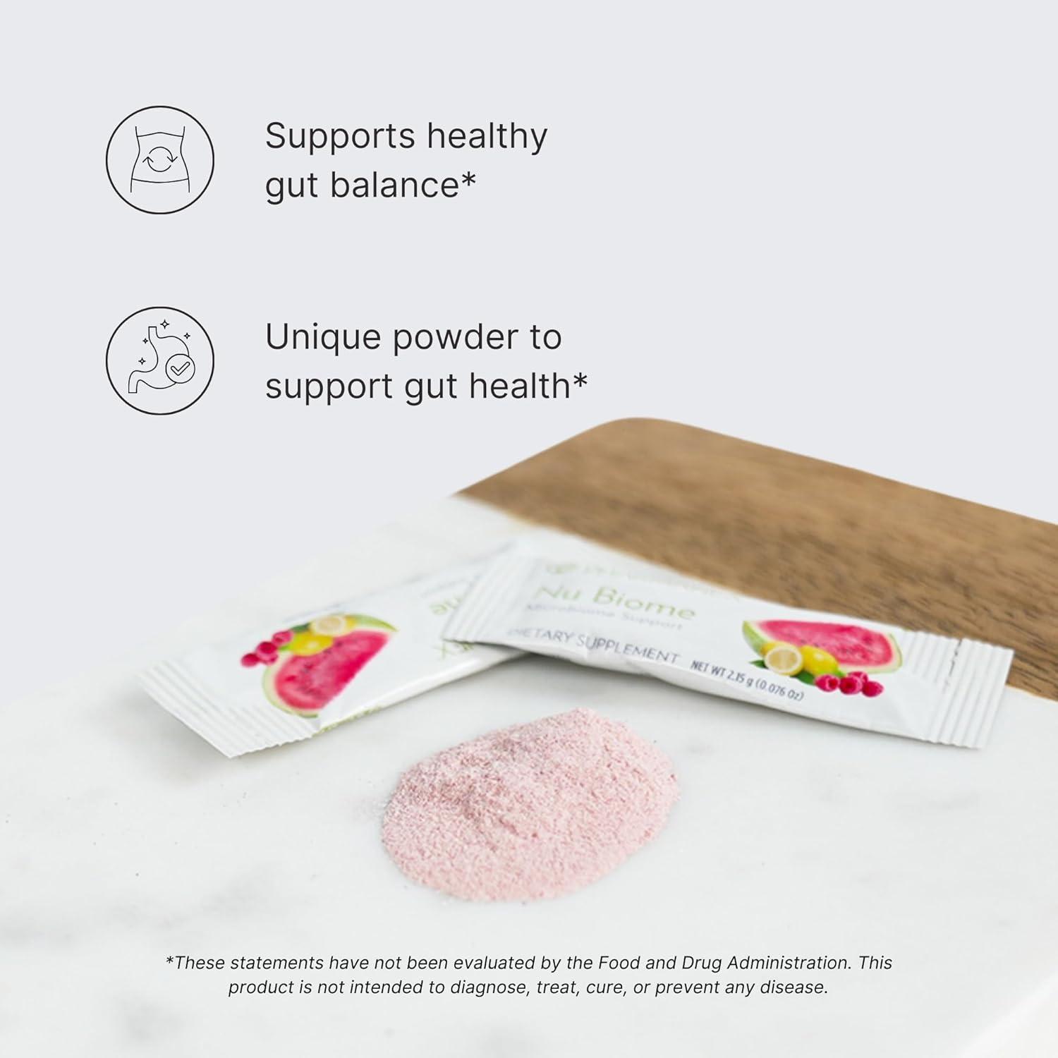 imageNu Skin Pharmanex Nu Biome  Gut ampamp Immune Health Supplement  Supports Digestive Balance ampamp Energy  Prebiotic ampamp Antioxidant Formula  30 Packets