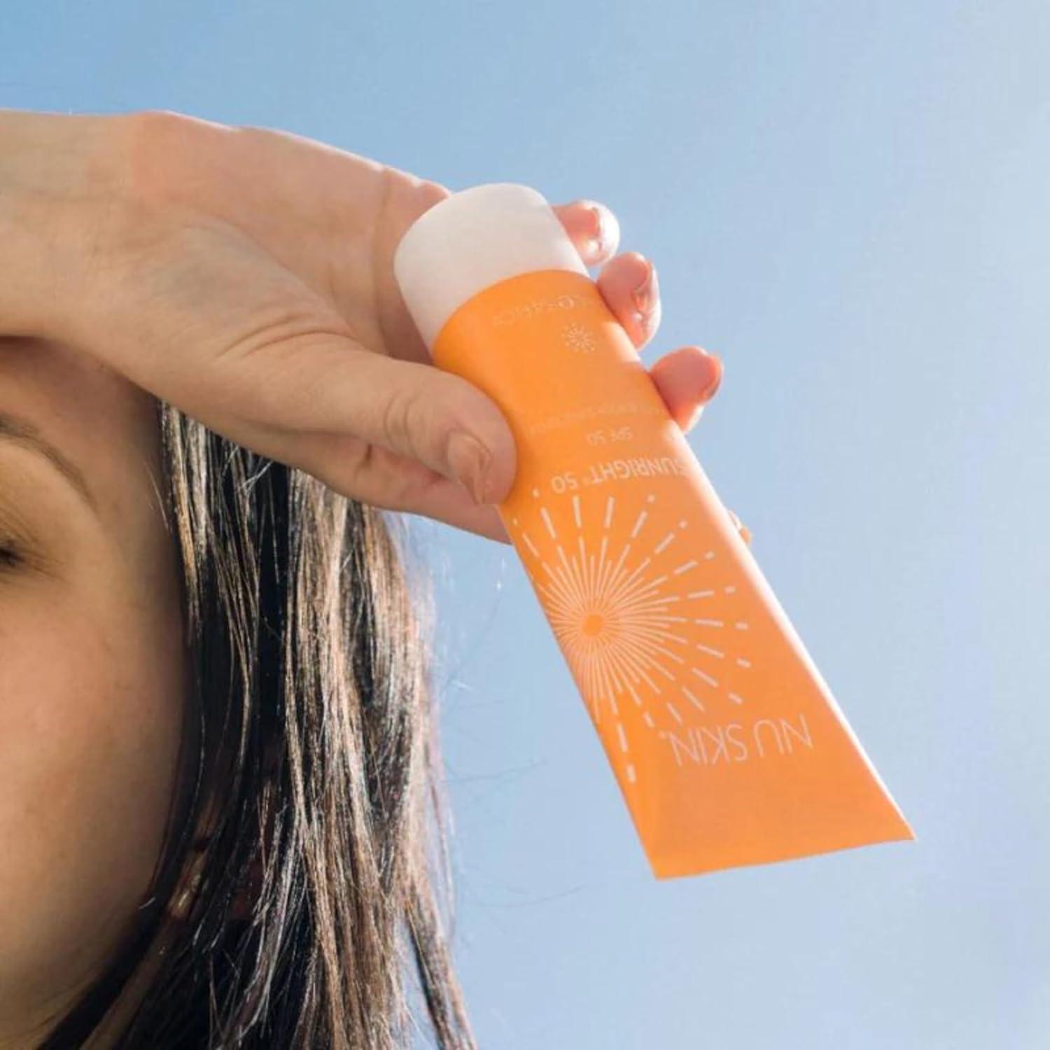 imageNu Skin Sunright Face ampamp Body Sunscreen SPF 50  BroadSpectrum UVAUVB Protection  NonGreasy ampamp WaterResistant Formula  AntioxidantInfused  34 fl oz