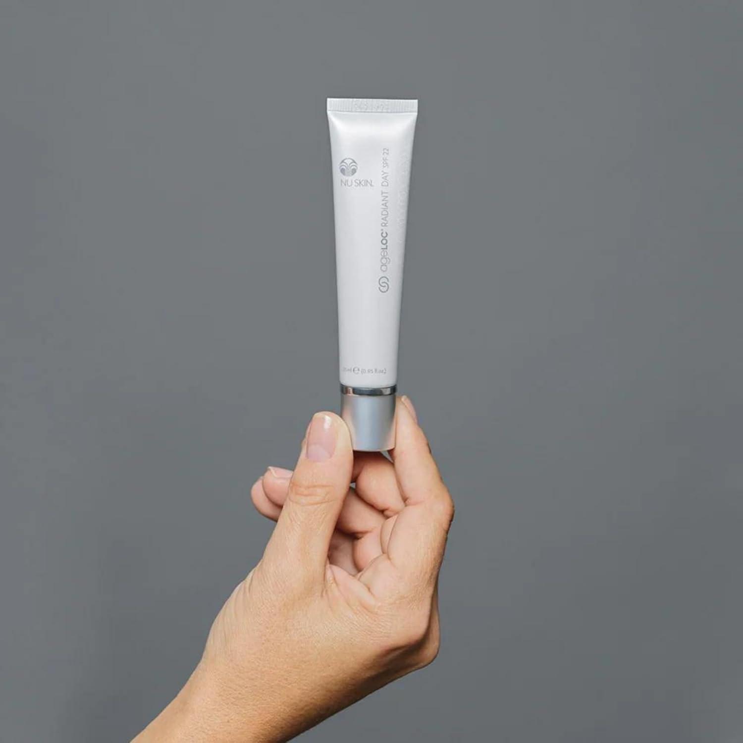 imageNu Skin ageLOC Radiant Day SPF 22  BroadSpectrum UV Protection  Lightweight NonGreasy Daily Sunscreen  Supports Skin Hydration ampamp Defense  Daily Skin Care  30Day Supply