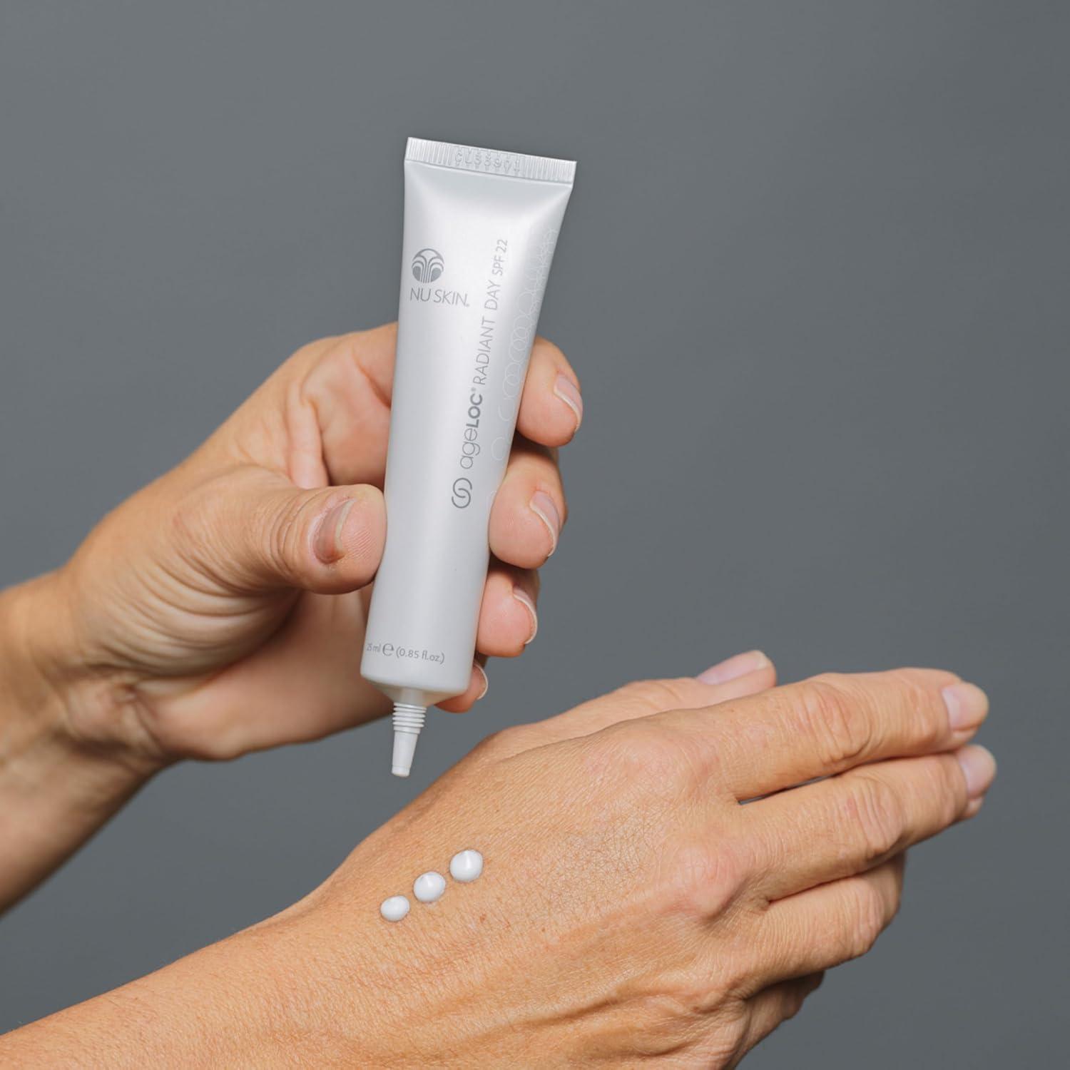 imageNu Skin ageLOC Radiant Day SPF 22  BroadSpectrum UV Protection  Lightweight NonGreasy Daily Sunscreen  Supports Skin Hydration ampamp Defense  Daily Skin Care  30Day Supply