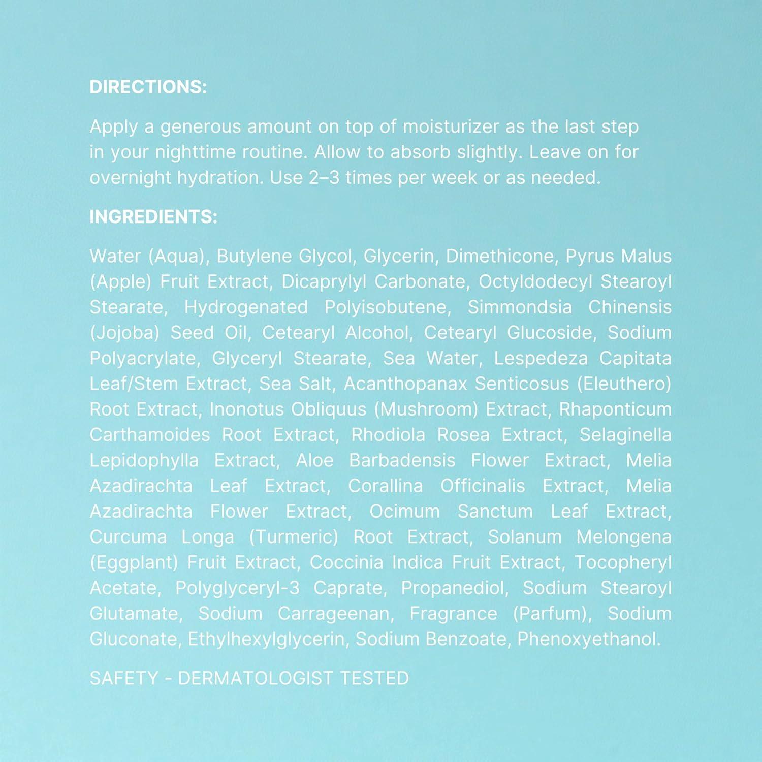 imageNuSkin NUTRICENTIALS Pillow Glow Sleeping Mask  Overnight Hydration  Bioadaptive Botanical Complex  Red Algae  Apple Extract  Deep Sea Water  Skin Glowing ampamp Pore Minimizing  25 Fl Oz  1 Pack25 Fl Oz Pack of 1