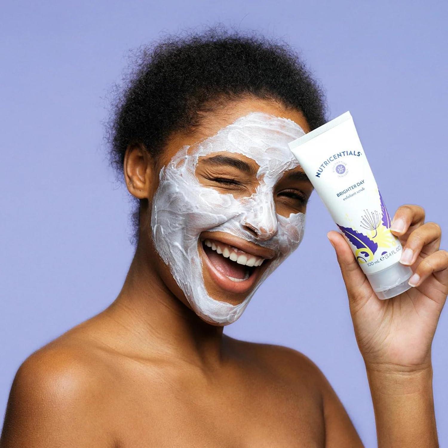 imageNuskin Brighter Day Exfoliant Scrub  Unveil Radiant Skin with Pomegranate Enzymes ampamp Natural Minerals for a Luminous Healthy Glow  Transform Your Skincare Routine