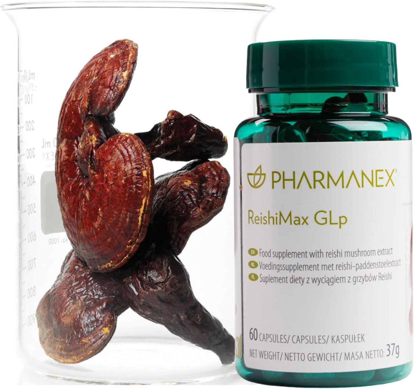 imageReishiMax Immune Support Supplement Red Reishi Mushroom Extract 60 Capsules Boosts Immune Health Supports Energy Vitality and Overall Wellness