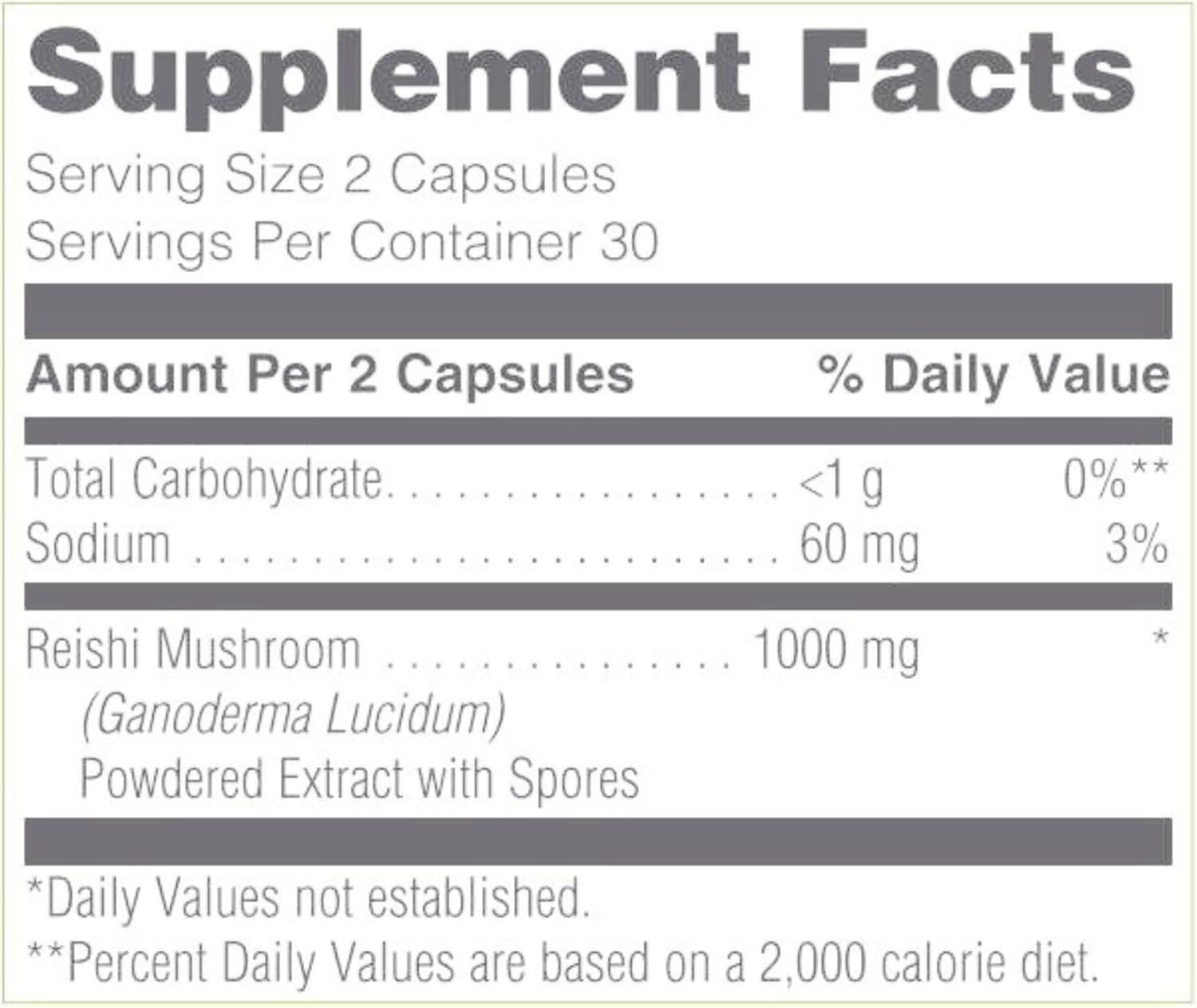 imageReishiMax Immune Support Supplement Red Reishi Mushroom Extract 60 Capsules Boosts Immune Health Supports Energy Vitality and Overall Wellness