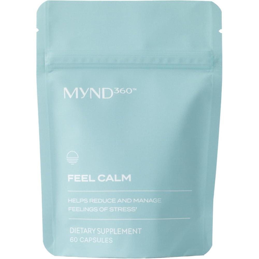imageNu Skin MYND360 Feel Calm with LTheanine  60 Capsules  Supports Relaxation ampamp Calm Mindset  LTheanine 200mg Lemon Balm Leaf ampamp Magnolia Bark Extract  Calm Aid for Daily Wellness  Vegetarian