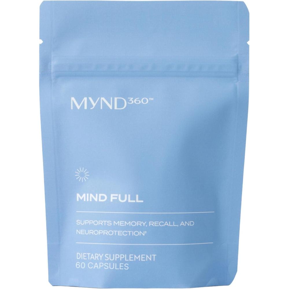 imageNu Skin MYND360 Mind Full  60 Softgels  Supports Memory with Vitamin E Astaxanthin and Grape Extract  Powerful Antioxidants ampamp Brain Support Supplement for Memory Recall