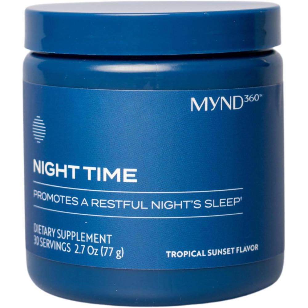 imageNu Skin MYND360 Night Time Sleep Aid  Magnesium ampamp Melatonin Sleep Supplement  Magnesium Citrate Powder  Promotes Restful Sleep  NonHabit Forming Magnesium Supplement
