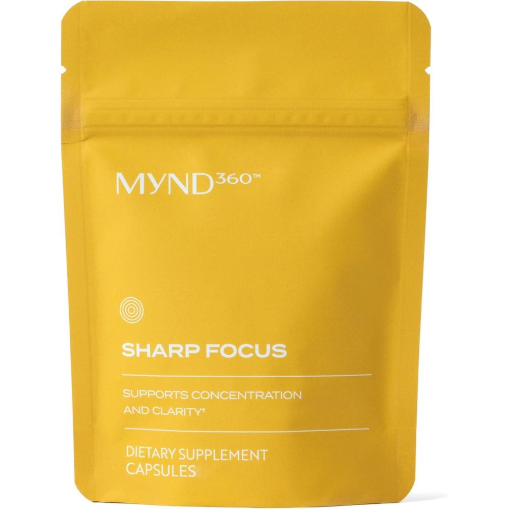 imageNu Skin MYND360 Sharp Focus  60 Capsules  Vitamin B12 ampamp Vitamin B6 for Memory Focus and Clarity  Caffeine Infused Brain Health Supplement  Safe Daily Vitamin B Support for Boosted Concentration