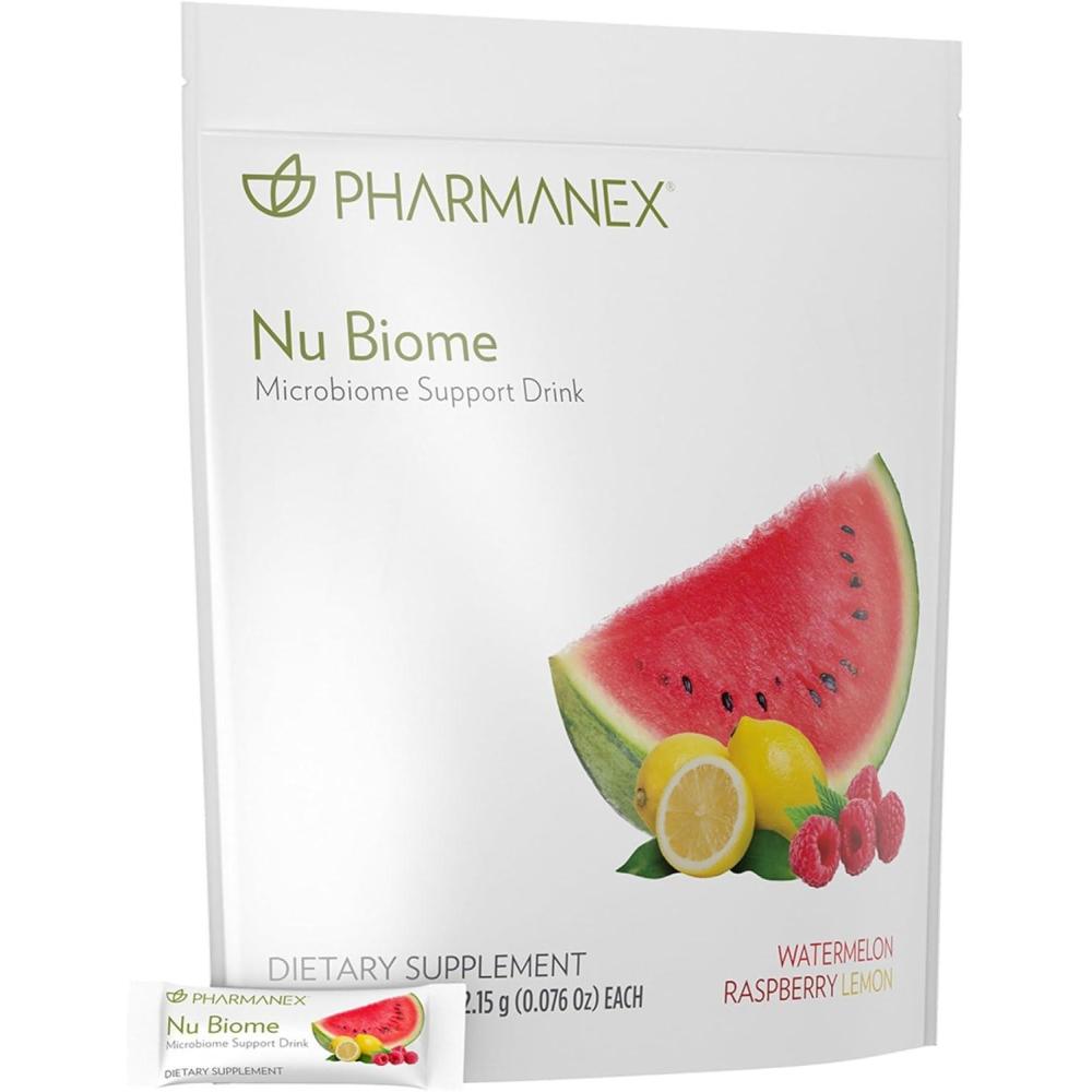 imageNu Skin Pharmanex Nu Biome  Gut ampamp Immune Health Supplement  Supports Digestive Balance ampamp Energy  Prebiotic ampamp Antioxidant Formula  30 Packets