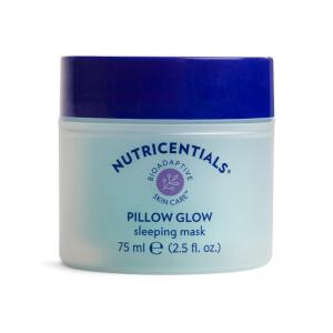 imageNuSkin NUTRICENTIALS Pillow Glow Sleeping Mask  Overnight Hydration  Bioadaptive Botanical Complex  Red Algae  Apple Extract  Deep Sea Water  Skin Glowing ampamp Pore Minimizing  25 Fl Oz  1 Pack25 Fl Oz Pack of 1